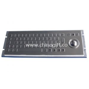 Teclado de curso curto com trackball óptico / 68 teclado de teclas