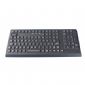 Bakgrunnsbelysningen silikon industrielle tastatur integrert svart farge, 106 taster small picture