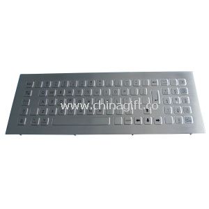 Stainless Steel Panel Mount Industrial PC Keyboard with numeric keypad