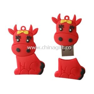 Cute Awesome Simple And Honest OX Cartoon USB Flash Drive