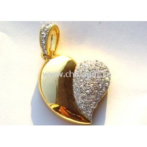 Heart Style Encryption Jewelry USB Flash Drive