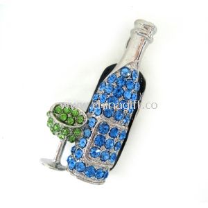 USB Version 2.0 Jewelry USB Flash Drive 32GB With Writing At 7Mbps