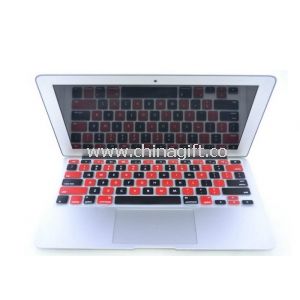 Silicone vermelho preto Laptop teclado película protetora