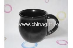 Black ceramic pot