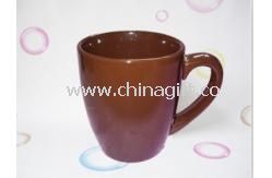 Brown ceramic mug