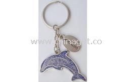 Dolphin Metal keychain