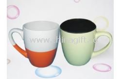 taza de cerámica color doble