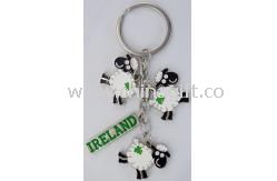 Moutons Metal keychain