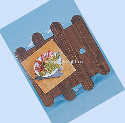 De madeira quente Trivet-3