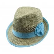 Buğday örgü Bayan Straw Hat images