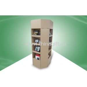 8 - face All - round - show POS Cardboard Display Stands For CD & Books