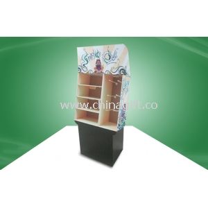 Ambientador de aire cuatro estantes POS cartón muestra con ganchos