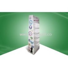 Five Shelf Cardboard Display Stands Cardboard Floor Display for Electronic Products images