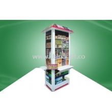 Unique Design House Shape Cardboard Display Stand Floor Display For Picnic Items images
