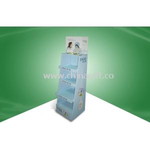 Point of Purchase layar karton lantai Display Stand untuk produk perawatan kulit