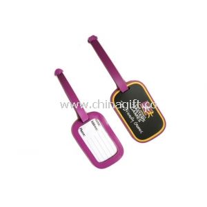 Purple Love PVC Luggage Tag For Boys And Girs