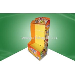 Yellow Retail Desktop POP Cardboard Display Stand for Kids Game Products