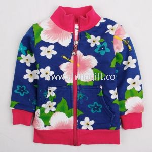 Girls fashion autumn baby clothing coat with embroidery Outerwear