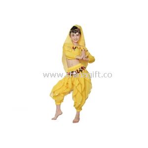 Kids Belly Dance Costumes Set Pant + Top + Headscarf