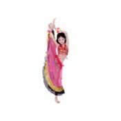 Chiffong paljetter barn magdans dräkter med mynt dekoration kjol i rosa images