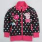 Beautiful peppa pig and flowers embroidery baby girl new hoody jacket small picture