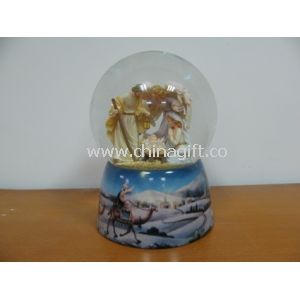 Animated  christ 100mm ceramic snowglobe Water/Snow Globes  for kids