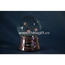 Birthday Gift Carousles 120mm Polyresin Water / Snow Globes With Music Rotating images
