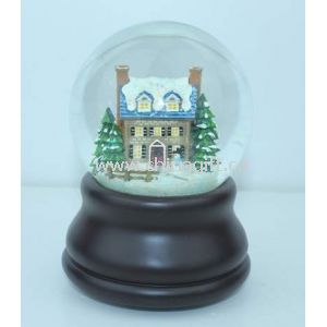 Souvenir de moda poli resina Turismo regalos globos de agua y nieve de Navidad