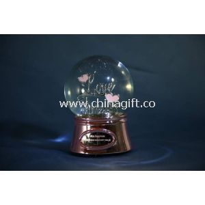 Love forever 120mm Water Globe With Music Rotating Water