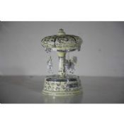 Silver Plating Yellow Carousel Music Box images