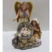Unusual Angel rotating musical Water/Snow Globes images