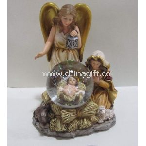 Unusual Angel rotating musical Water/Snow Globes