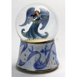 Caixas de música de água/Snow Globes com anjo na bola