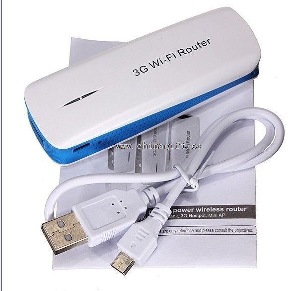 3g wifi router power bank 5200mah hordozható