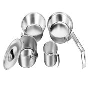 5pcs fericit baronul exterior aluminiu anodizat set de gătit images