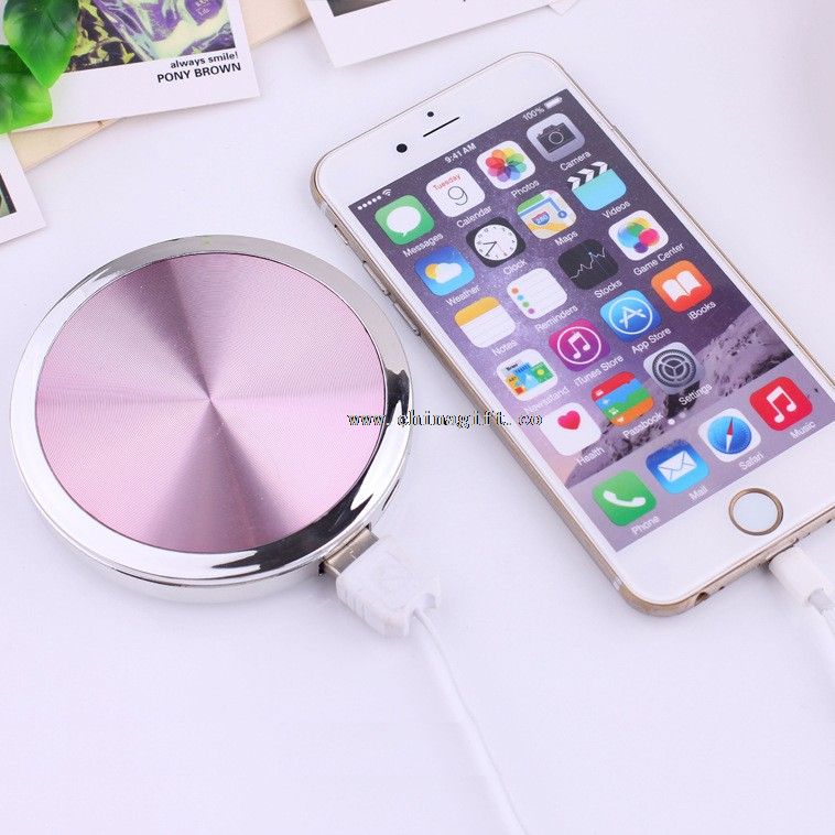 mini portable power bank with mirror