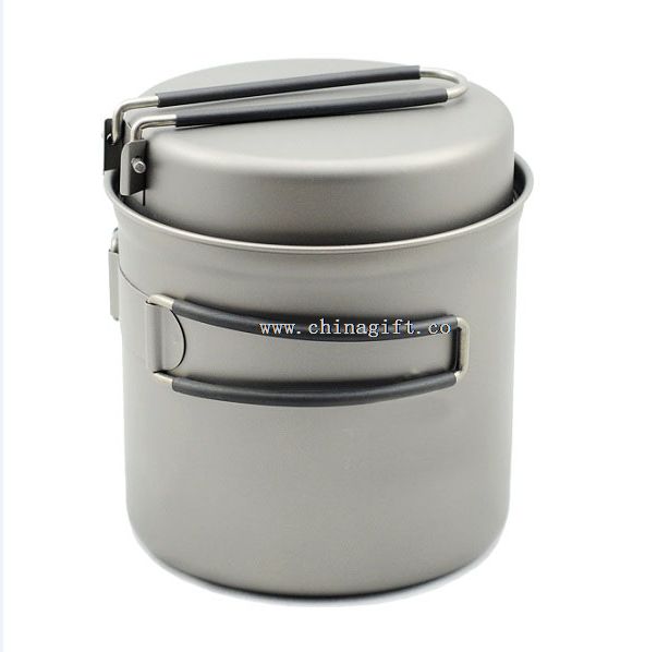 1100ml titanium outdoor cookware pot