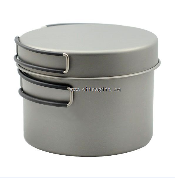 1300ml elegante titanium gryder set