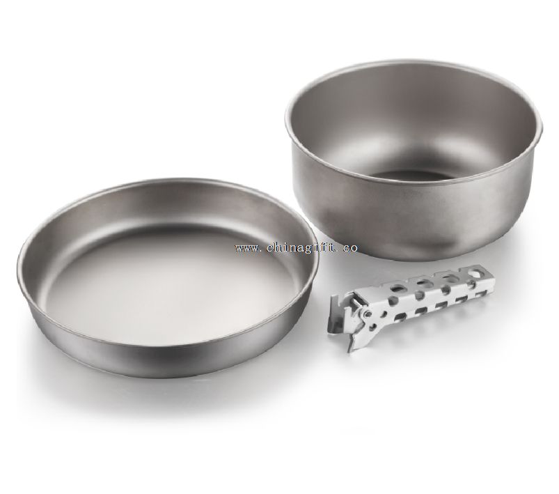 3pcs 100% Titanium cookware