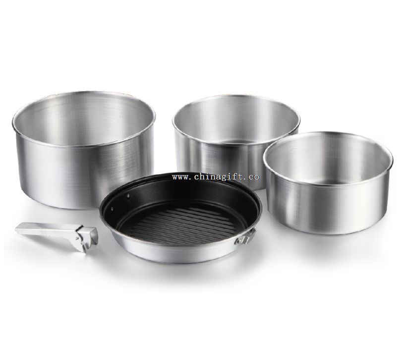 5pcs алюмінію nonstick посуд