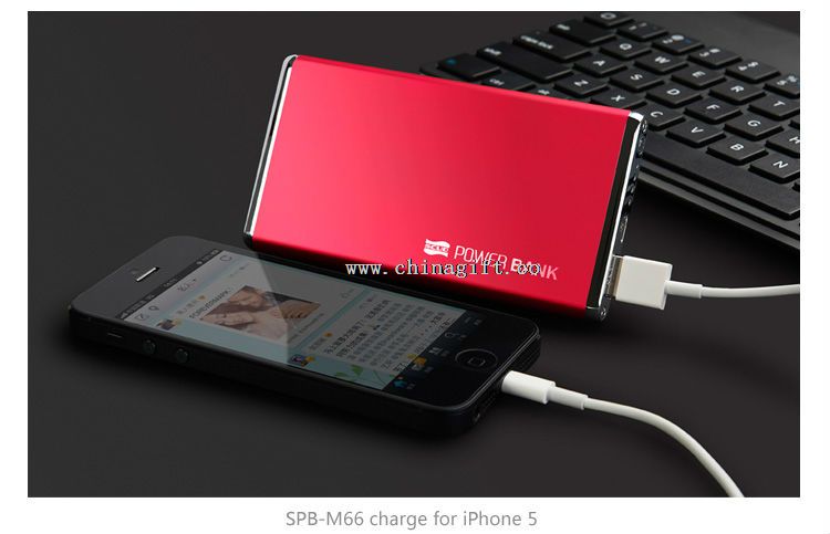 8000mAH Polymer ultra slim transportabel makt bank