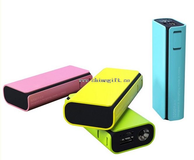 2600mah Colorful promotion gifts 18650 battery bank