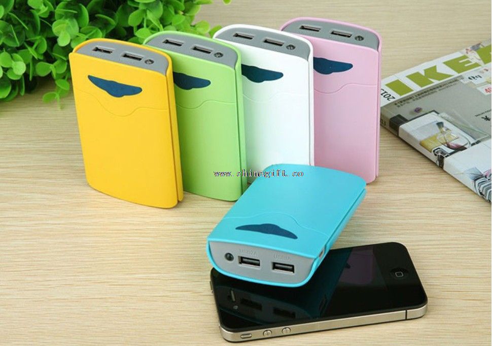 2600mah dual usb charger portabil