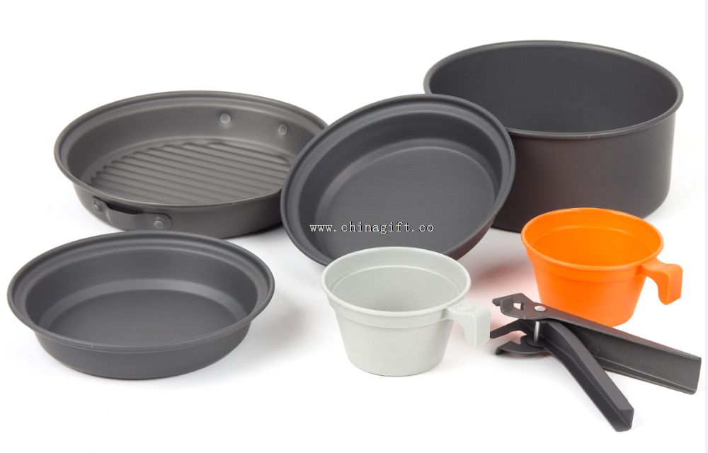 set peralatan masak aluminium anodized 7pcs Hard