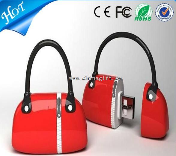 Handbags pvc custom usb flash drives