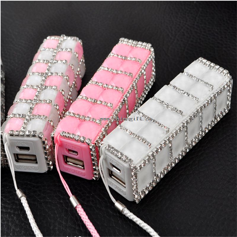 2600mAh Bling Colorful External Battery Power Bank