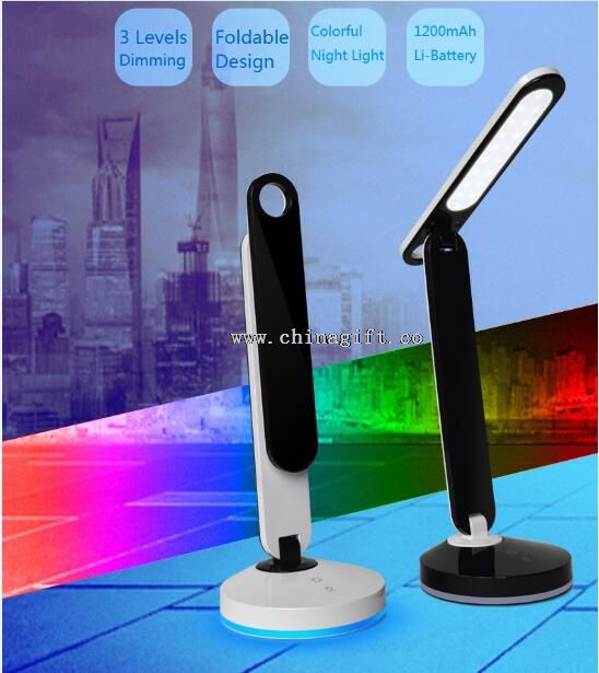 3-levels eye-protect rechargeable battery portable folding LED table lamp