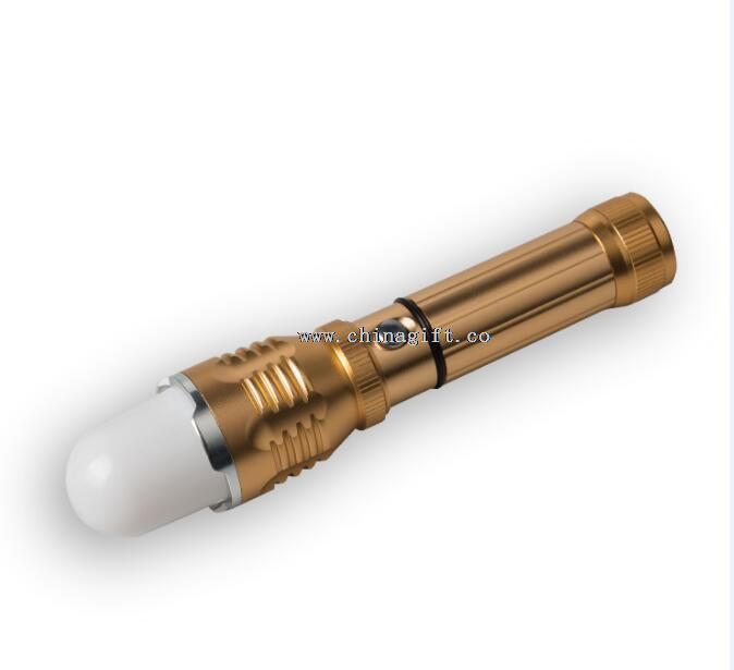 led pale gold flashlight