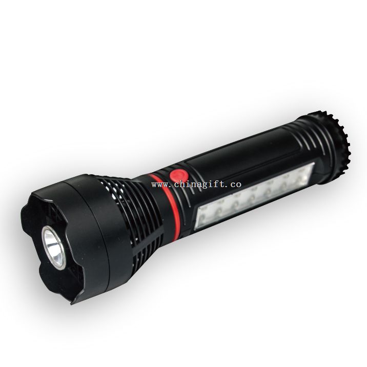 28LED+0.5WLED 130lm mini ABS led flashlight with fan function