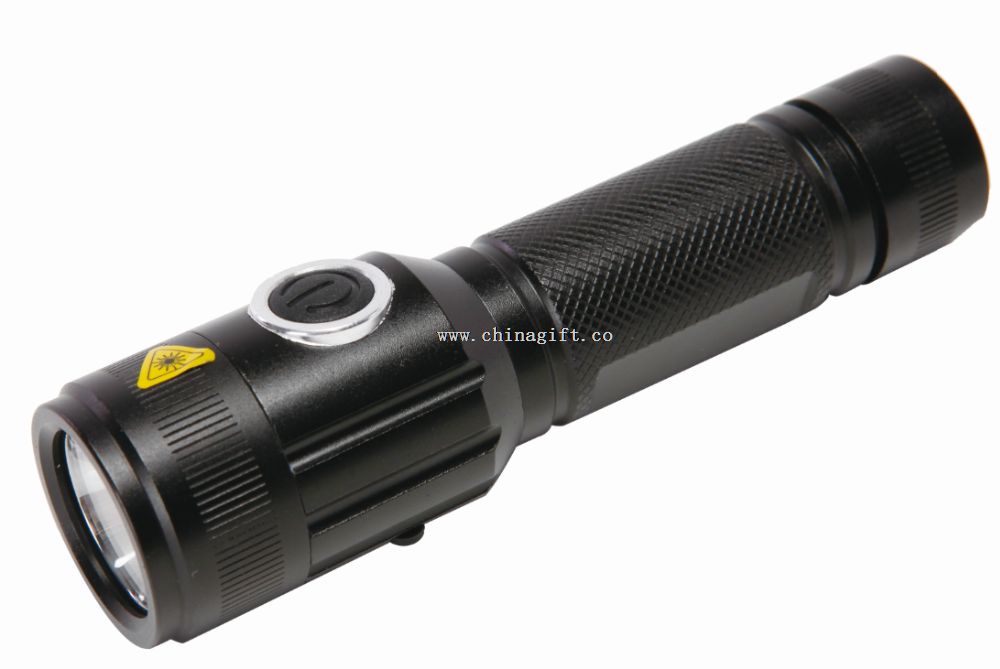 Mini zoom aluminium led lommelygte